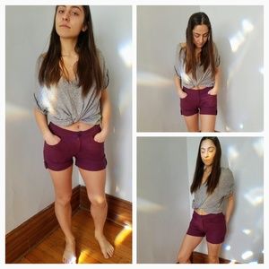 Witchy purple shorts